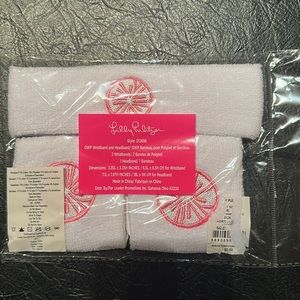 Lilly Pulitzer wristbands and headband